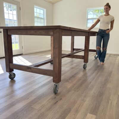 DIY Large Work Table | Free Plans!